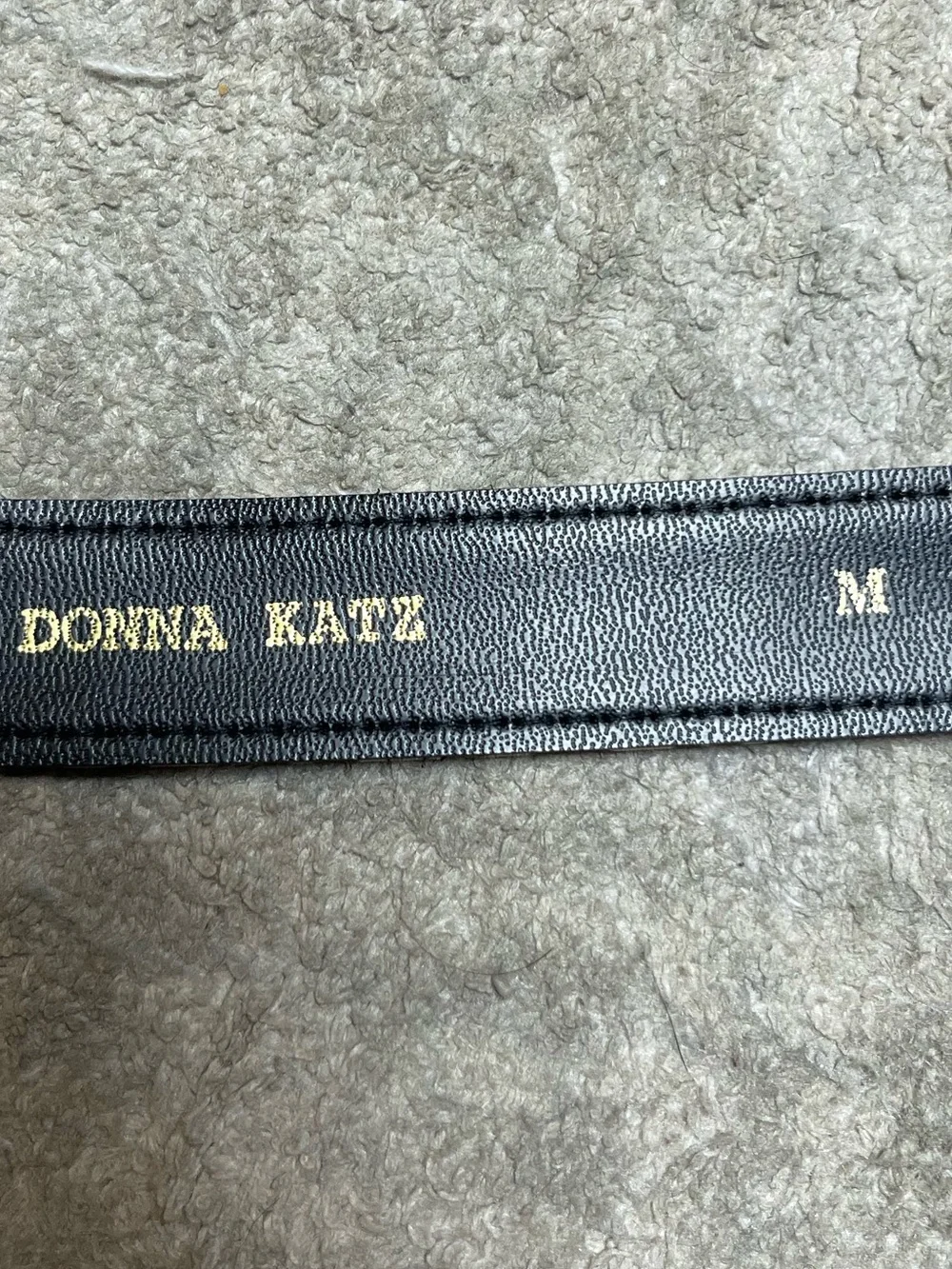 Y2K 2000s Donna Katz Leopard Print Belt